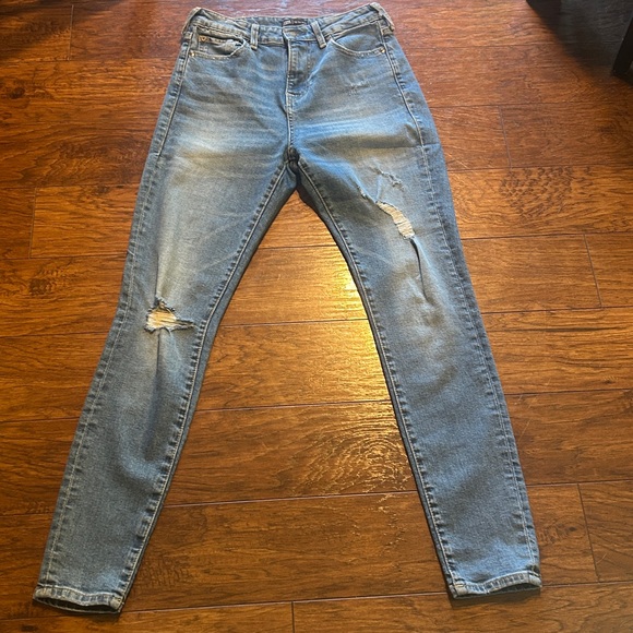 True Religion Jennie Curvy High Rise Skinny Light Wash Size 28 - Picture 2 of 8